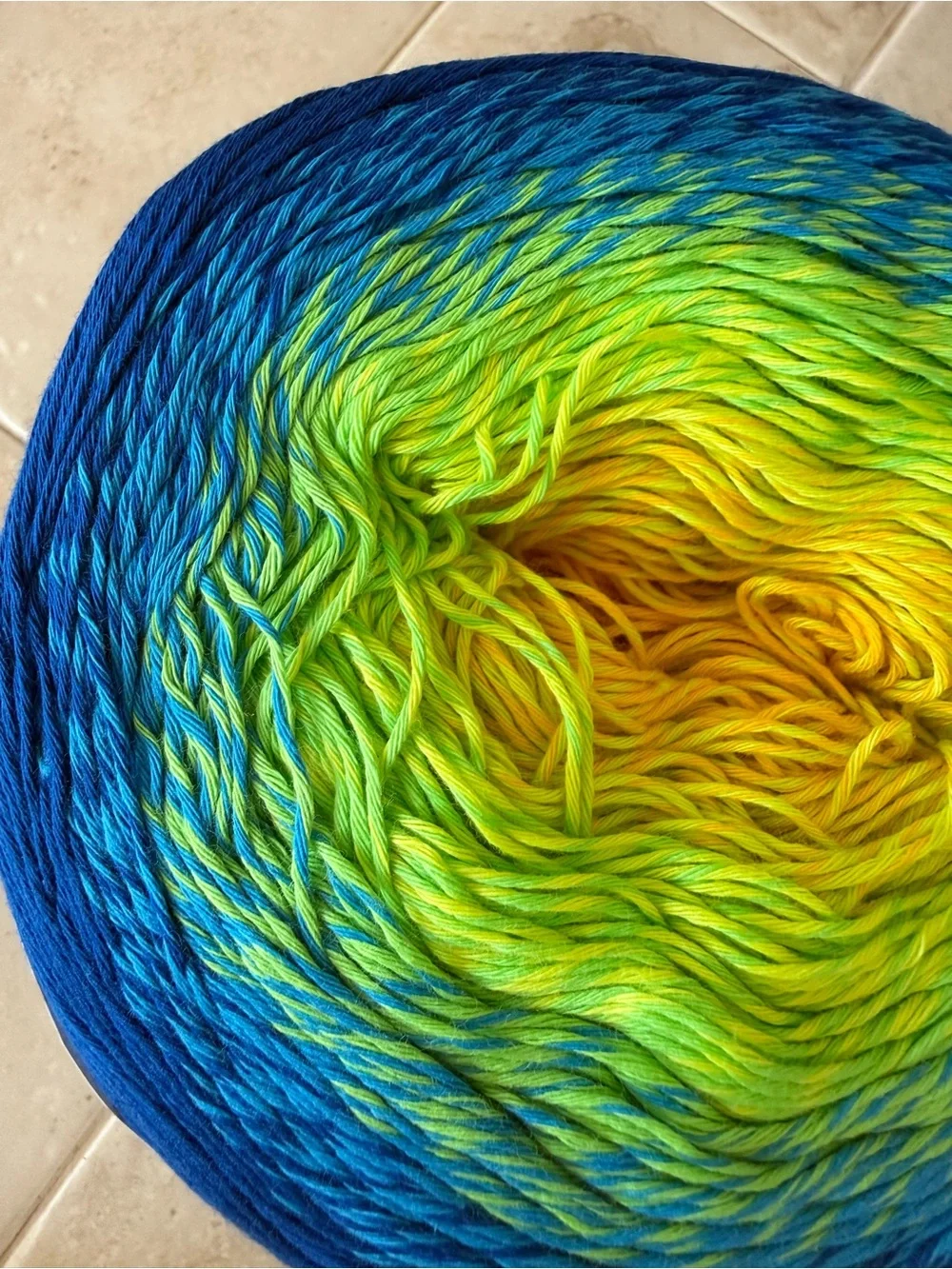 Yarn Art Rosegarden Soft Royal Blue/Green/Yellow Cotton Yarn